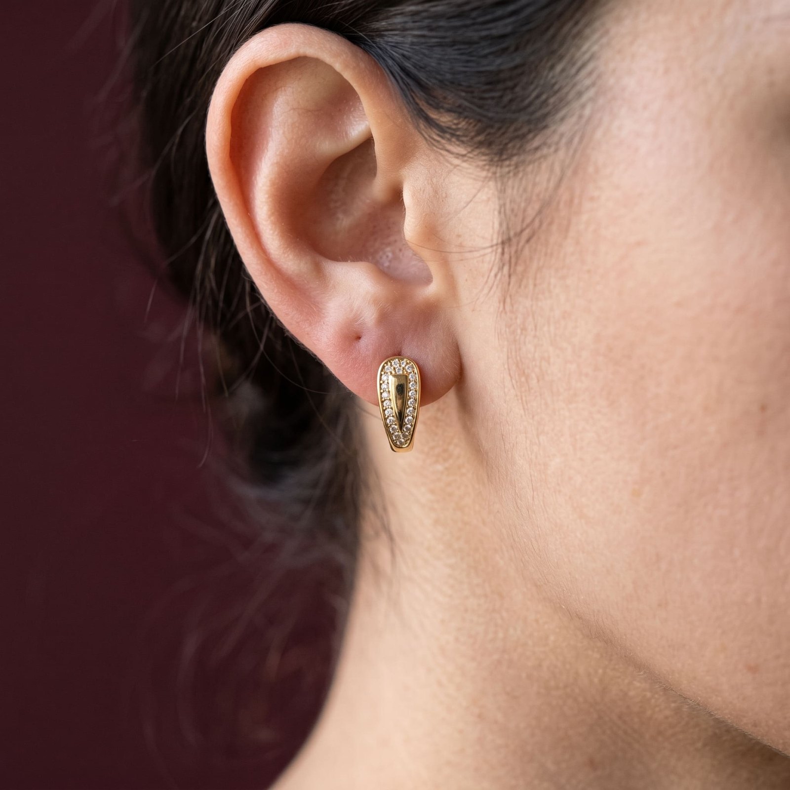 Boucles d'Oreilles Iridata - Plaqué Or 18K