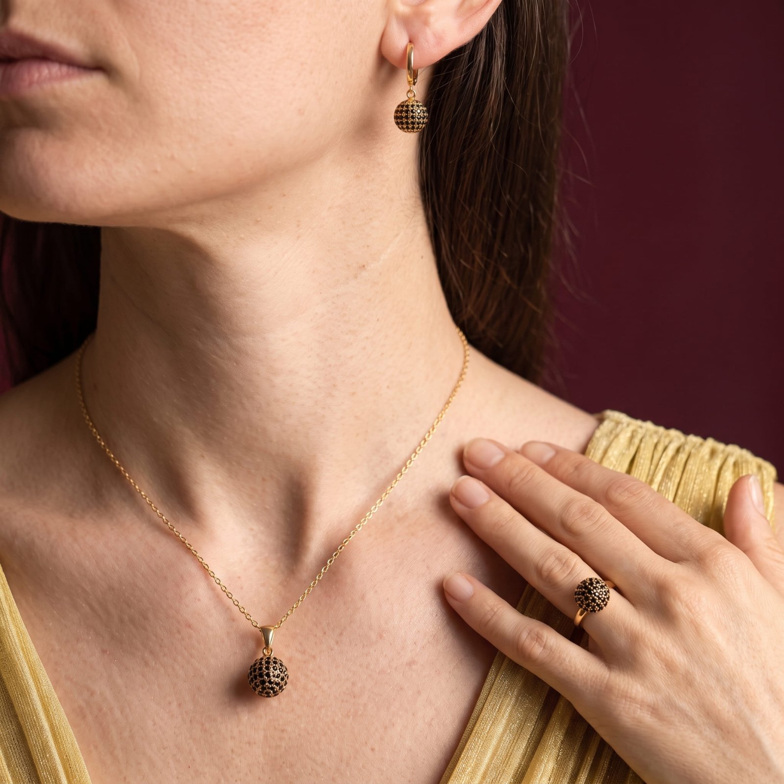 Parure Nova - Plaqué Or / Acier Inoxydable